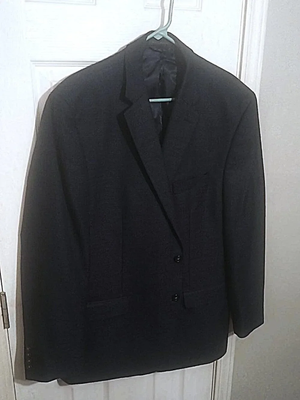 Chaps Men Grayish Blue Blazer    Jacket Size 46 Regular